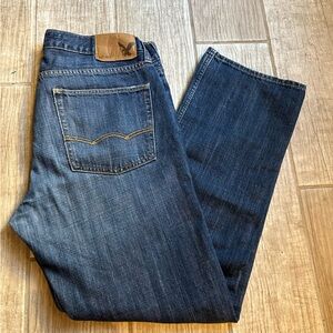 Vintage Men’s American Eagle Baggy/ Straight Denim Jeans w/Logo Patch size 31x30